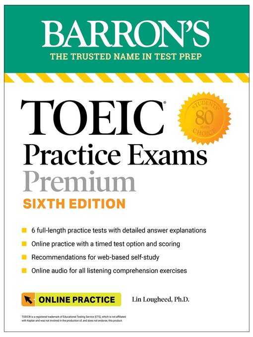 Cover image for TOEIC Practice Exams